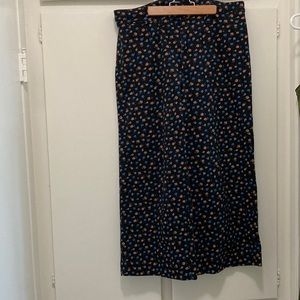 Madewell Floral Wide Leg Emmett Pants